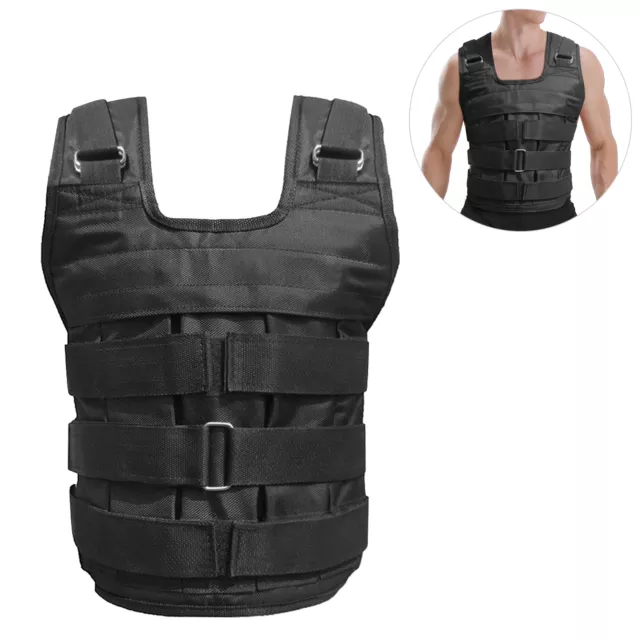 50kg Weighted  Vest Running Exercise Strength Resistance Fitness D7F5