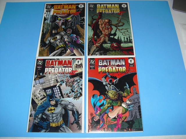 Batman versus Predator II Bloodmatch 1-4 set all NM 1994! Dark Horse run 2 3