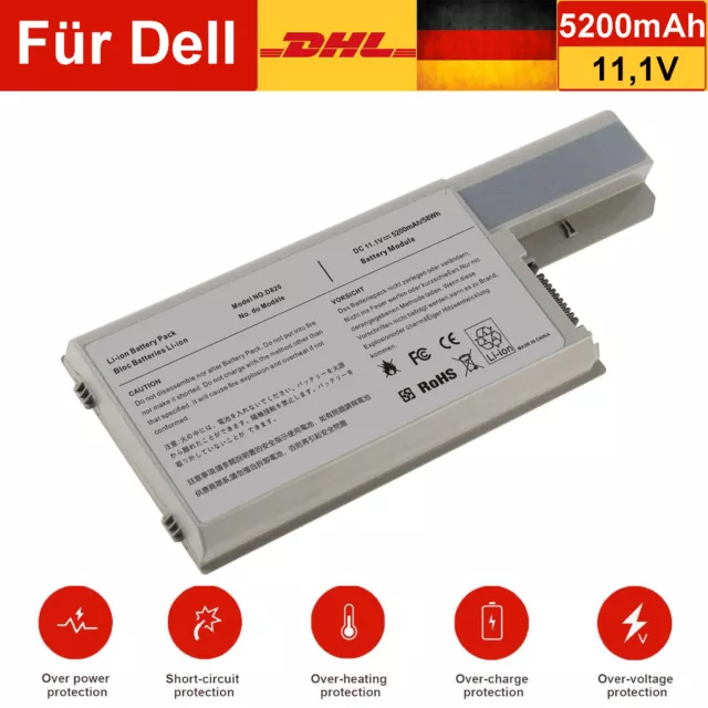 Akku Für Dell Latitude D820 D830 D531 M4300 M65 312-0393 CF623 DF192 310-9123