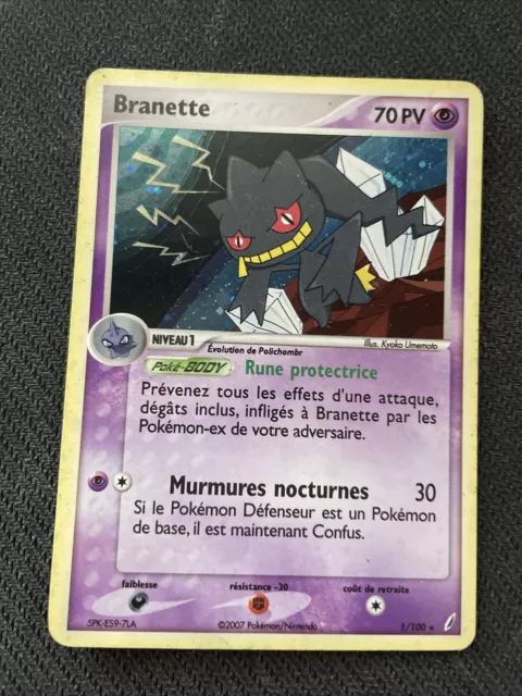 Branette Holo - Pokemon 1/100 Ex Gardiens De Cristal Tres Bon Etat Fr