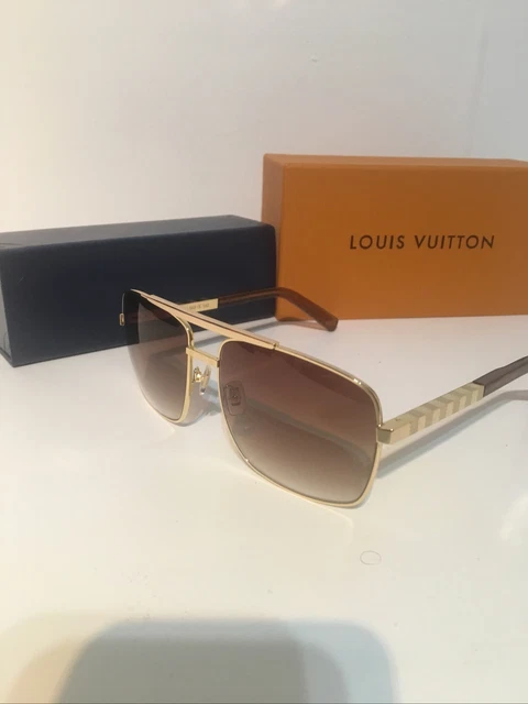 LUNETTES DE SOLEIL homme Louis Vuitton or ATTITUDE Z0259U étui