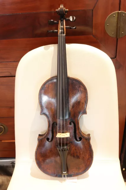 REDUCED Antique English baroque violin by & branded "Duke" c1770