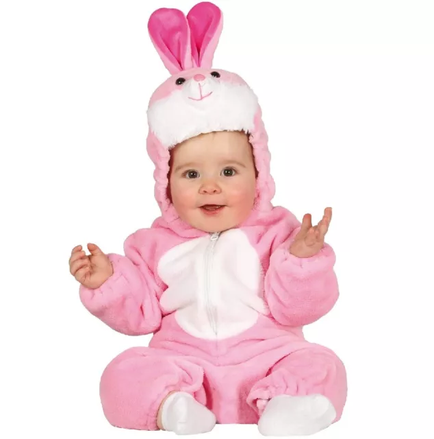 Bambino E Neonato Coniglietto Costume Bambini Rosa Animale Abito Fg