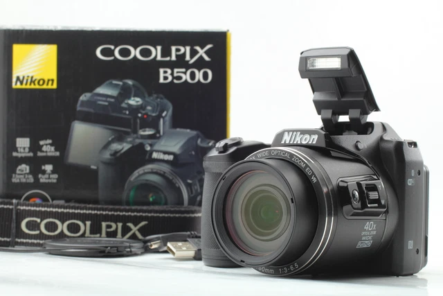 [Near MINT / Box] NIKON COOLPIX B500 16MP Optical Zoom Digital Camera from JAPAN