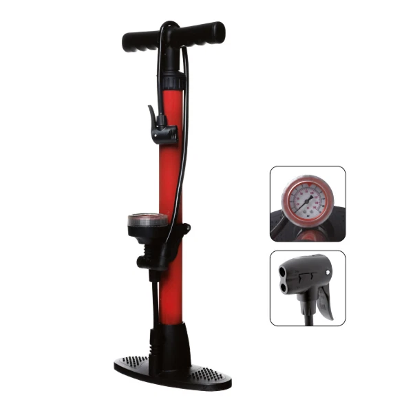 Borne de réparation pour vélo avec pompe de gonflage universelle