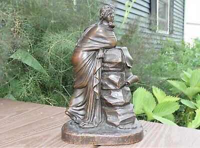 Beautiful Antique 19C Grand Tour French Bronze Statue of the Muse Polyhymnia
