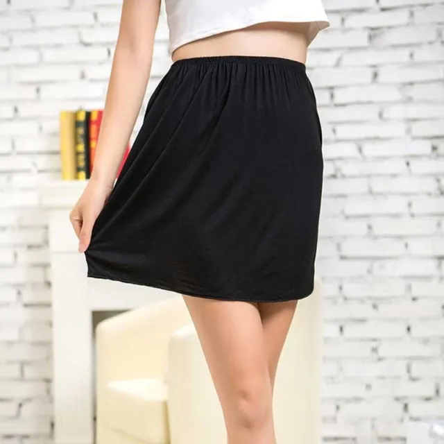 WOMEN MODAL UNDER Skirt Slip Underwear A-Line Underskirt Petticoat Elastic  Waist £15.29 - PicClick UK