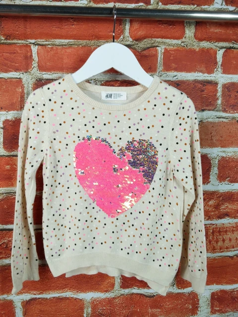 Pacchetto Ragazze Età 3-4 Anni Next River Island H&M Maglione Top Fondo Carico 104Cm 4