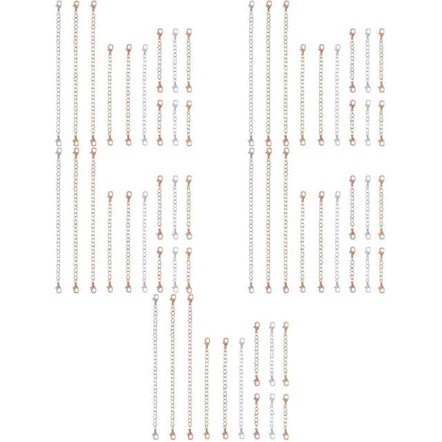 60 un. Extensores de pulsera de collar artesanales premium hágalo usted mismo