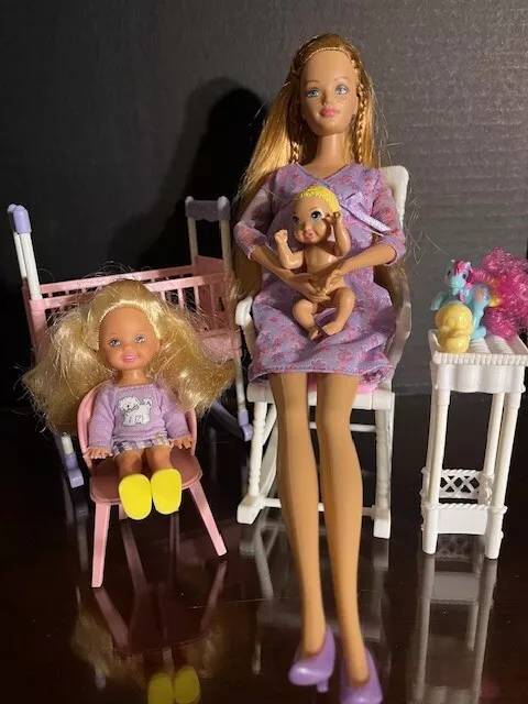 Mattel Barbie Happy Family Pregnant Midge doll Sister-Baby-Nursery ACCESSORIES