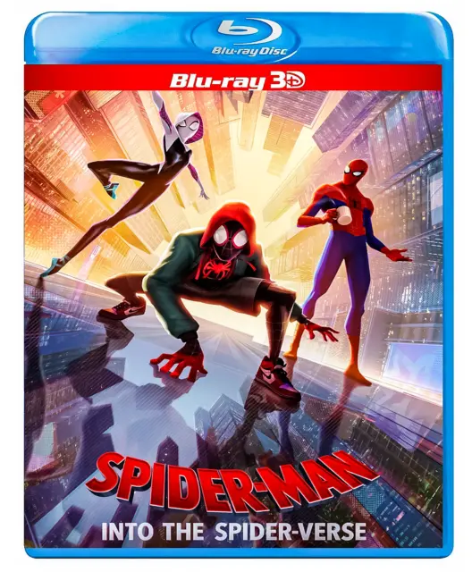 Spider-Man: Into the Spider-Verse 3D 2018 (Disc+Slipcover) No Slip Free Shipping