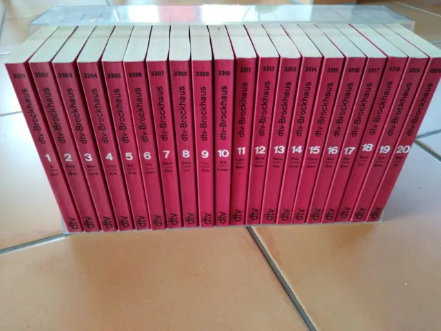 Brockhaus Lexikon,  Kompaktausgabe 20 Bände im Taschenbuchformat mit Schuber
