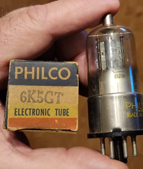 1 NOS NIB Philco 6k5GT. I can not test this tube on my B+K 707 Tester
