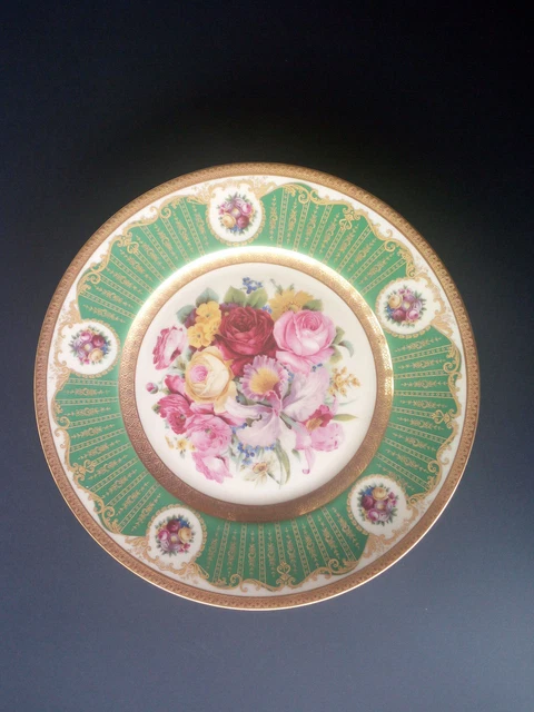 Antiguo plato decorativo de Hutschenreuther Hohenberg 1814-1934.Alemania.