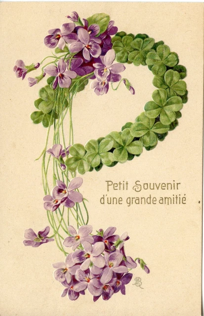 CARTE POSTALE / FANTAISIE / PEINTE / L'AMITIE VOUS L'OFFRE / FLORE