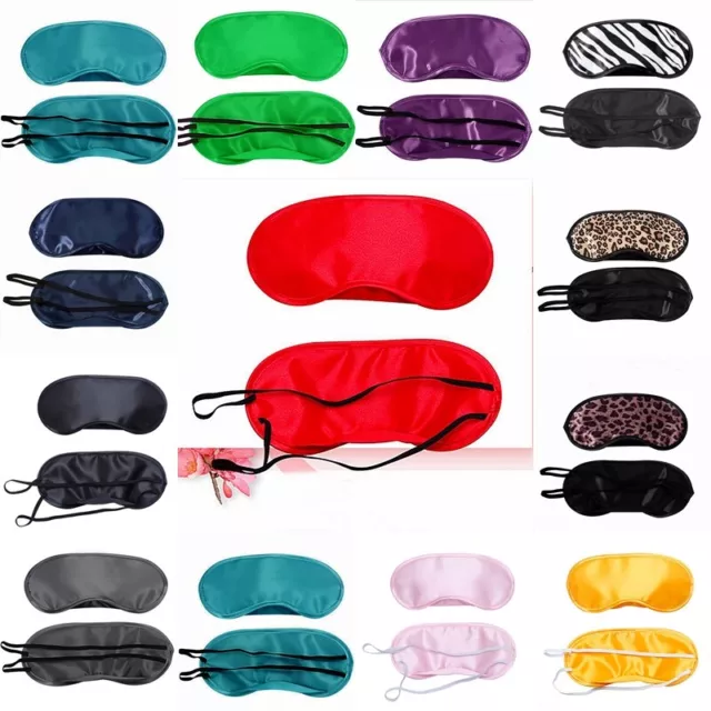 Schlafmaske SATIN Schlafbrille Augenmaske Eye Reise Maske Augenbinde Sleep Mask