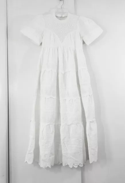 NWOT FOREVER THAT GIRL anthropologie maxi dress cottagecore eyelet white XS