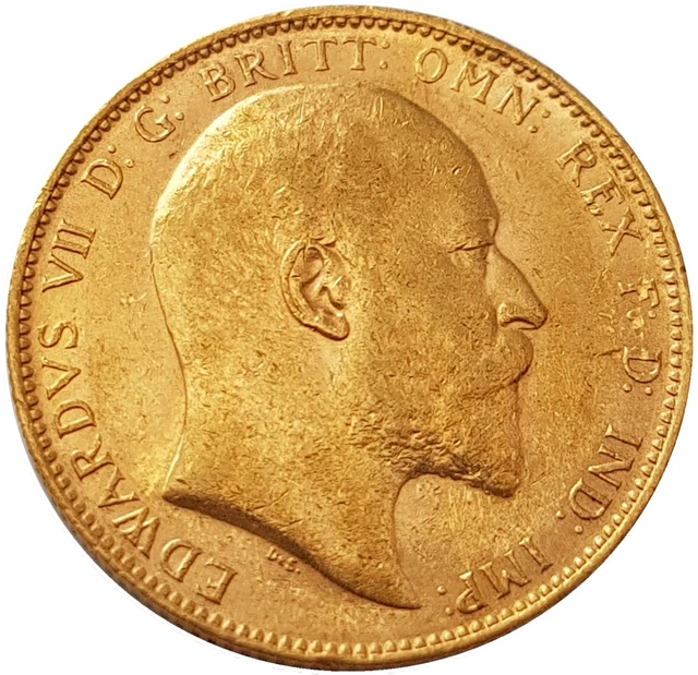 1906 King Edward VII Gold Full Sovereign (London)