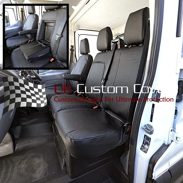 FORD TRANSIT VAN Mk8 & Tipper Leatherette Front Seat Covers 2014 On