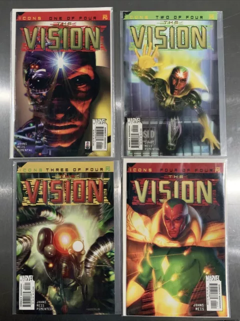 Avengers Icons: the Vision #1-4 Complete (2002 Marvel) Comic Lot