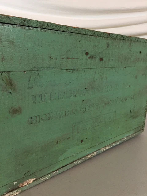 Atlas Powder Co Explosives Wood Crate Box, Use as a Rustic Wall Cabinet, Patina! 9