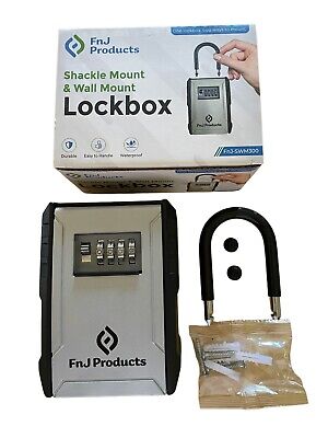 Caja de seguridad XL para llaves, FOB, montaje en pared y llave de montaje de grilletes segura bienes raíces
