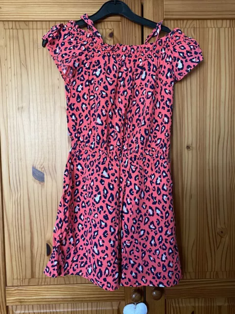 Girls TU Summer Jumpsuit Pink Black Age 11 Years