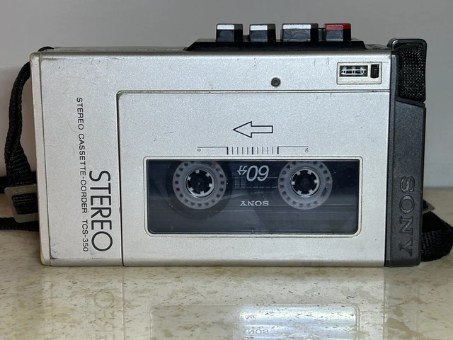 【受注生産品】 SONY ソニー TCS-350 カセットレコーダー カセットプレーヤー（SONY 憎い ステレオカセットコーダー TCS-350） ポータブルプレーヤー