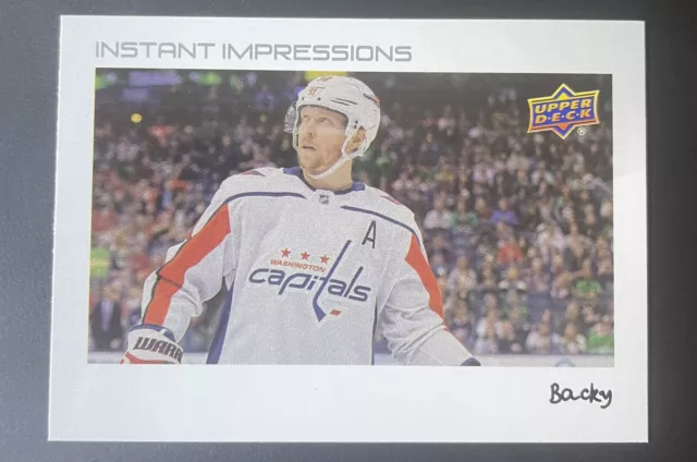 2022-23 Ud Nicklas Backstrom Instant Impressions Nickname 'Backy' #Pz-40