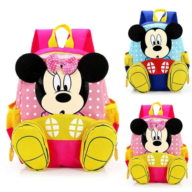 Mickey Minnie Mouse Kindergarten Rucksack Jungen Mädchen Schulranzen Backpack