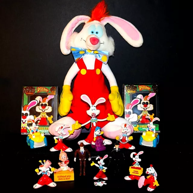 VTG 80's Disney: Who Framed Roger Rabbit - 20+ Collectible Plush, Pins & Figures