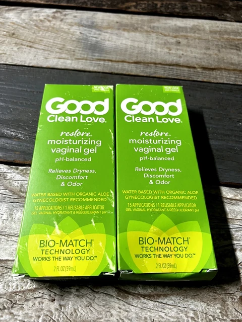 2X Buena Limpieza Restore Hidratante Vaginal con Tecnología Bio Match Gel 2.0 oz