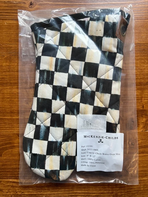 Horno bistró MacKenzie-Childs Courtly Check Mitt Nuevo