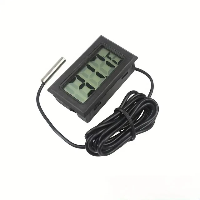 AiQlnu Termometro Digitale del Frigorifero Cucina, Magnetico Termometro Display LCD con Gancio, Conversione ℃ /℉, Ideale per Casa, Ristoranti, Caffè (Bianco