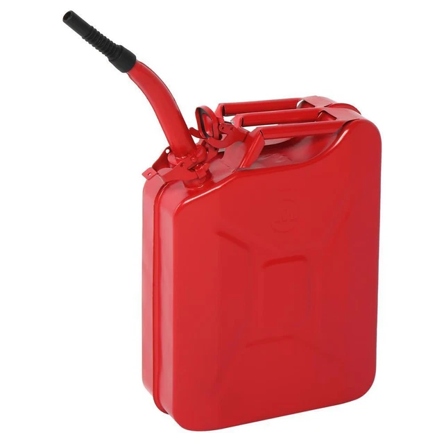 RED 20L GAS Fuel Can Emergency Backup 5 Gallon Metal Tank Gasoline