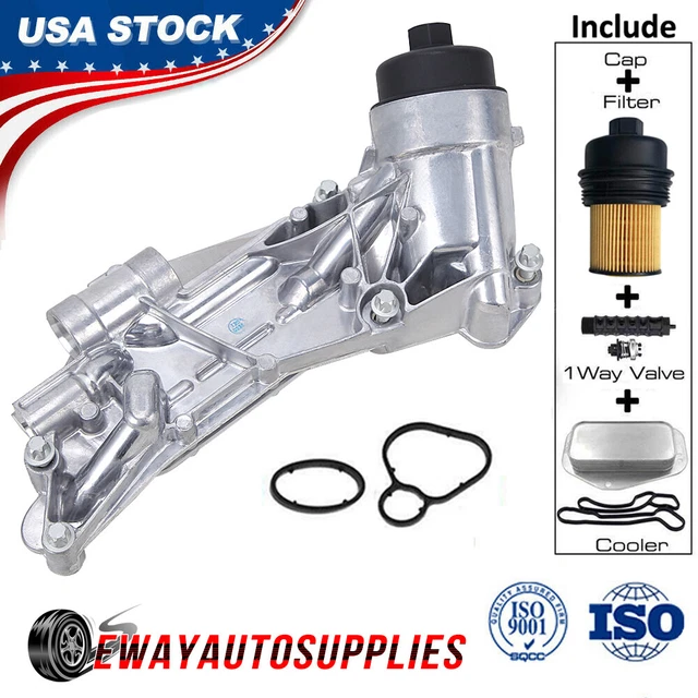93186324 ENGINE OIL Cooler w/Oil Filter Assembly For Chevy Cruze Aveo