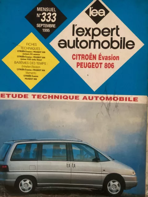 REVUE TECHNIQUE CITROEN EVASION PEUGEOT 806 Essence 2.0 et Diesel 1.9