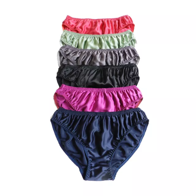 Yavorrs 6pcs Men's 100% Silk Underwear  Brief/panties  M L XL XXL
