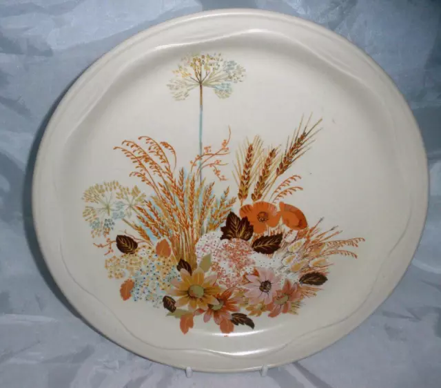 Poole Pottery Summer Glory Pattern Dinner Plate 26.5cm Dia in the Style Shape