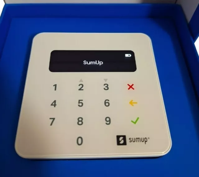 SumUp Air Mobile Card Terminal Reader and USB Cable, Contactless Payments