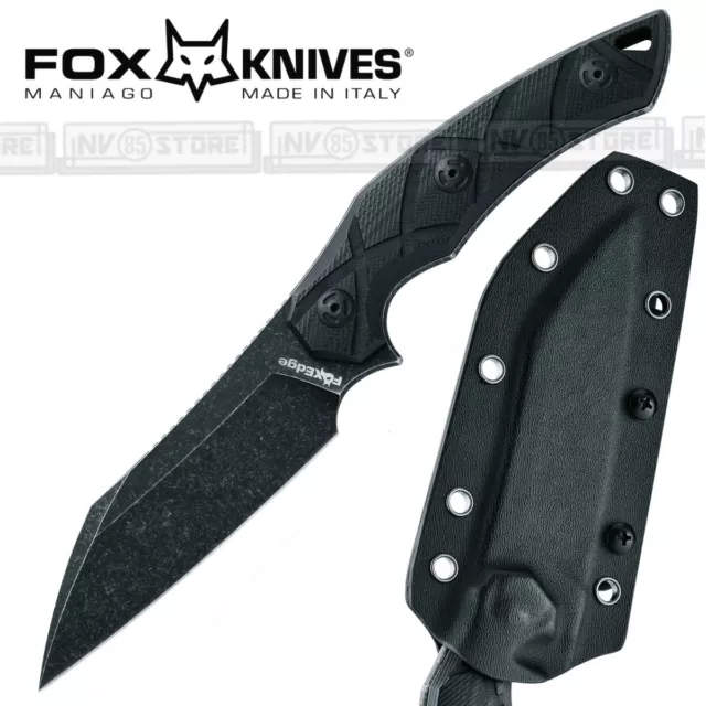 Knife Coltello Bushcraft FOX KNIVES EDGE FE-018 LYCOSA Caccia Survivor + Fodero