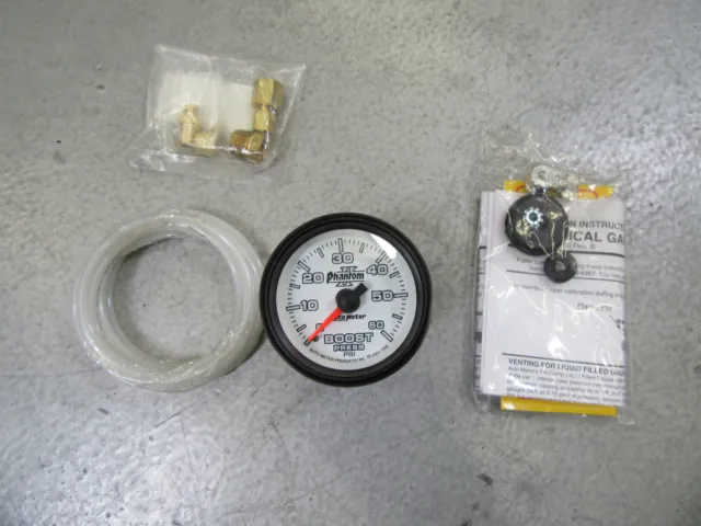 Auto Meter 7505 2-1/16" Phantom II Mechanical Boost Gauge 0-60 PSI