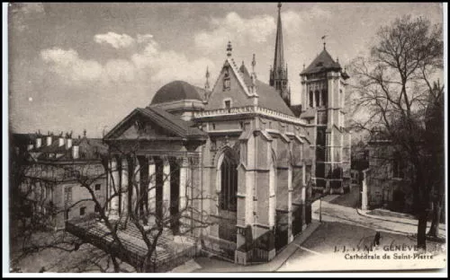 AK SCHWEIZ ~1910 GENÈVE Genf Kirche Saint-Pierre Cathedrale Postcard