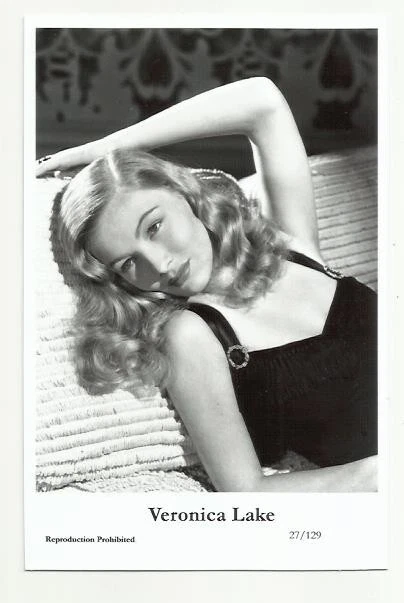 (Bx33) Veronica Lake Swiftsure Photo Postcard (27/129) Filmstar Pin Up Glamour