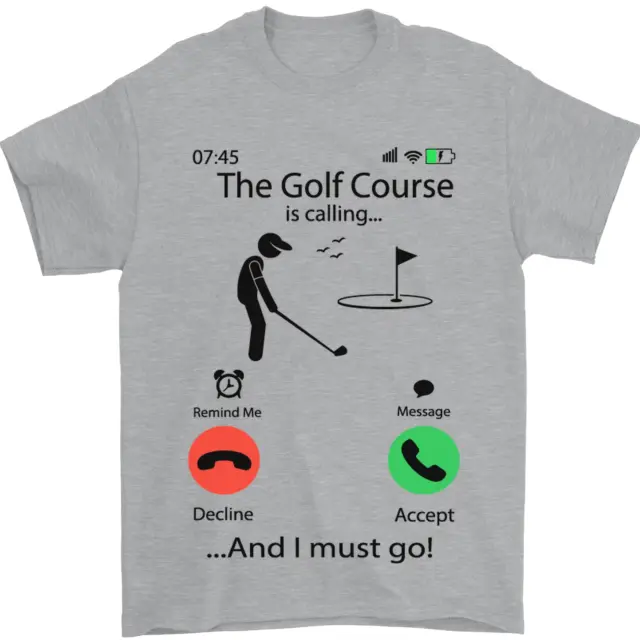 Golf Is Calling Golfer Golfing Funny Mens T-Shirt 100% Cotton