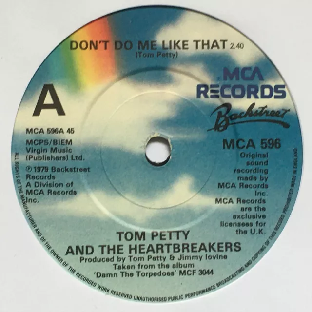 Tom Petty & The Heartbreakers 'Don't De Me Like That' Vinyl 7" Single (Mca 596)