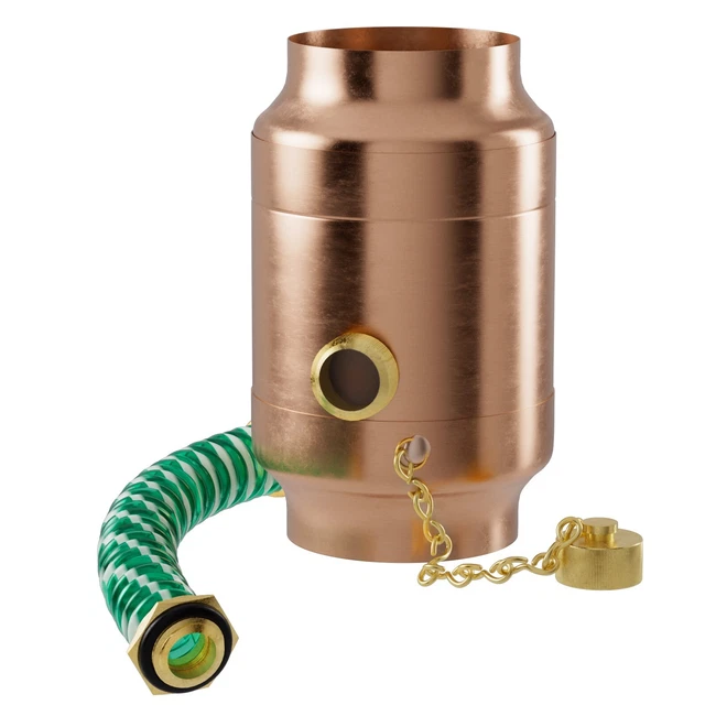 Collecteur D'eau De Pluie 100 Mm Avec Tuyau Télescopique - Rendement 85%, Résistant Au Gel - Pour Récupération Eau Jardin, Lavage Voiture