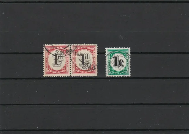 South West Africa Postage Due Stamps Ref 23605