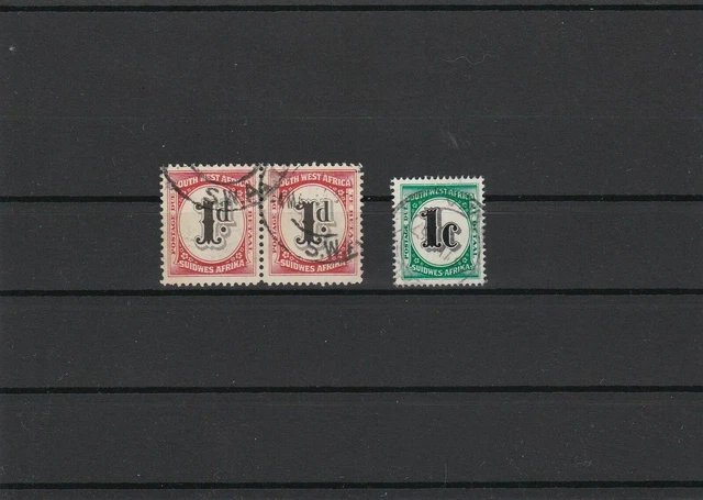 South West Africa Postage Due Stamps Ref 23605