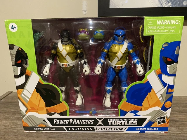 Hasbro Power Rangers TMNT Lightning Collection 6” Morphed Donatello & Leonardo